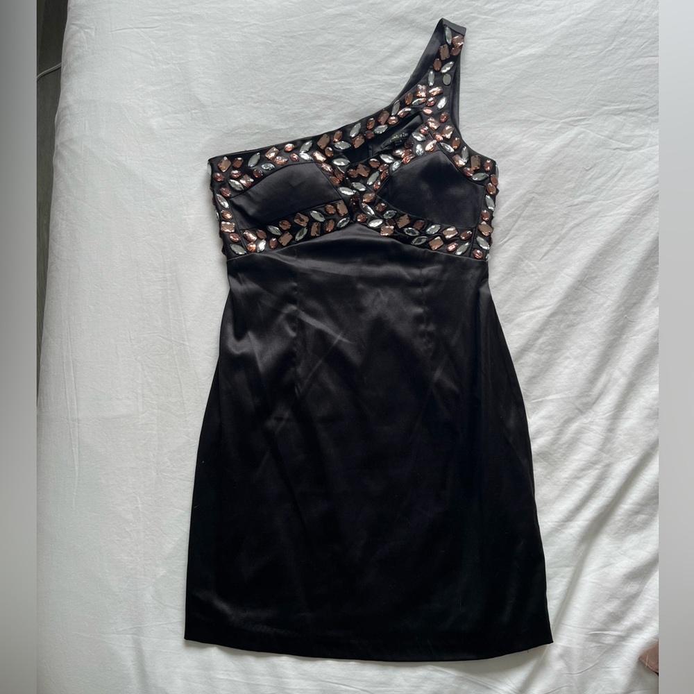 Black One-Shoulder Dress